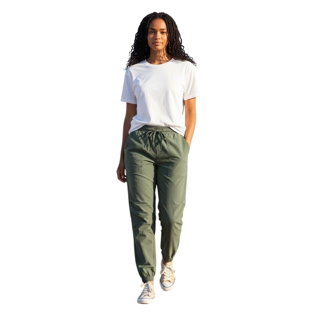 Fit Collective Women Iceberg Green Lightweight Jogger Pants Size M-NWT MSRP $48